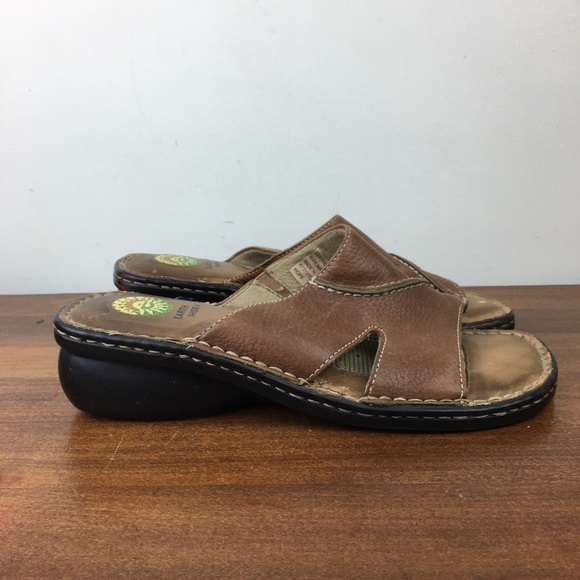 Earth Spirit Shoes Women’s Size 8 Gelron 2000 Hope Brown Leather Slide Sandals. - Picture 11 of 12
